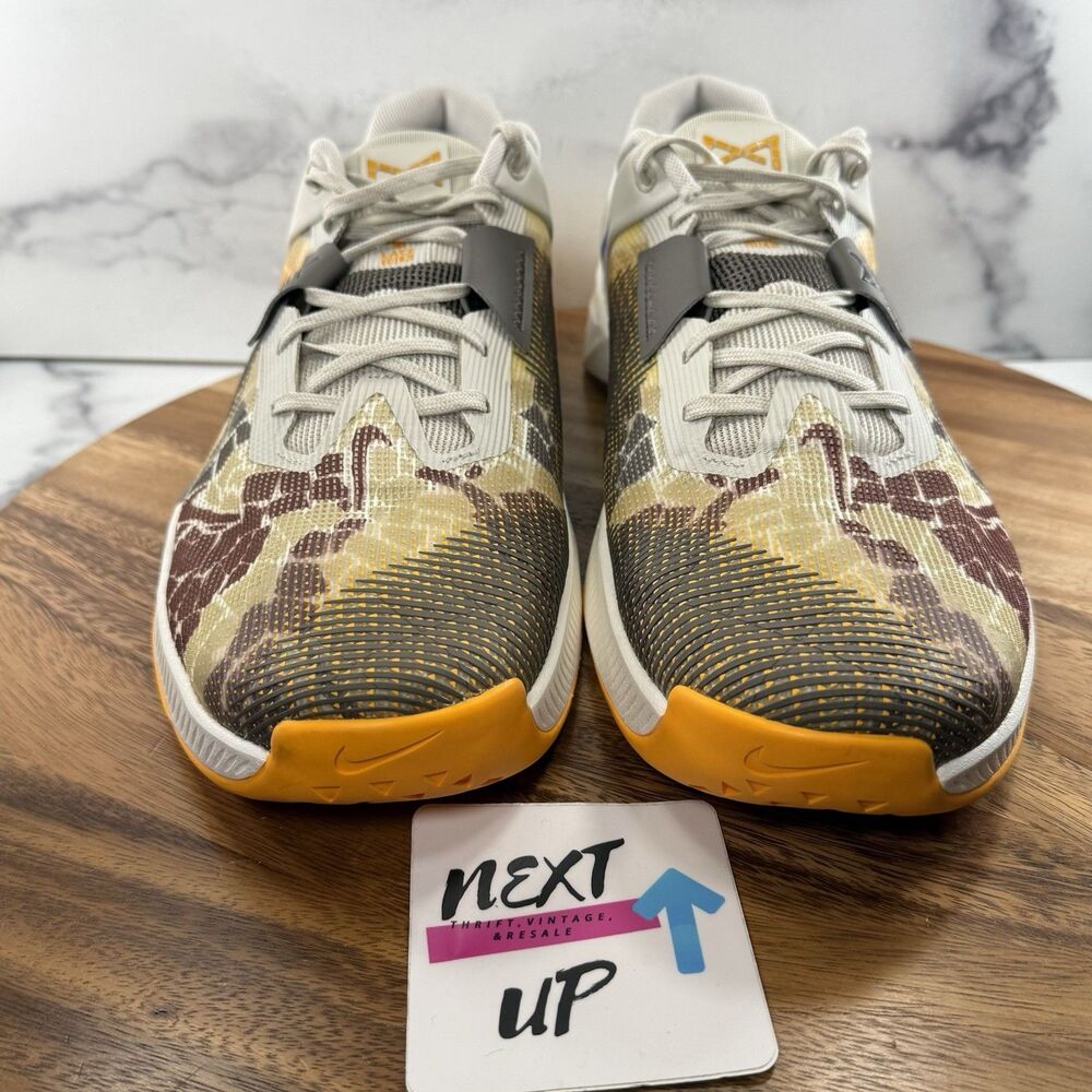 Men’s 14-Nike Metcon 10 AMP Light Bone Cave Stone Gym Training Shoes HQ2615-001 - Picture 2 of 9